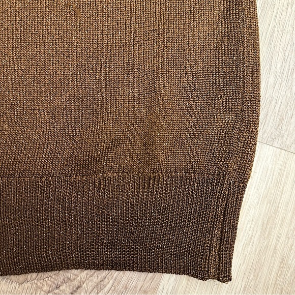 JOSEPH Sleeveless Brown Silk Sleeveless Knit Shirt size S - Picture 7 of 9